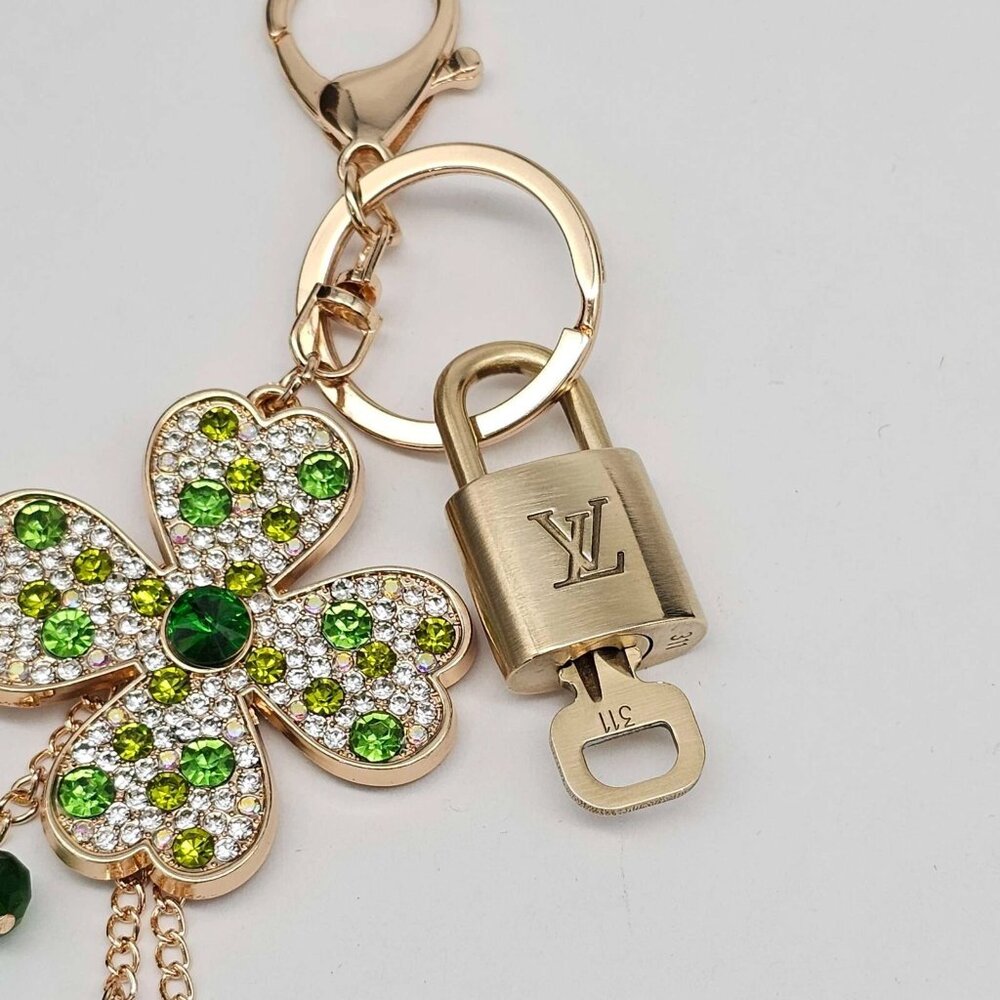 Authentic Louis Vuitton Lock & Key with unbranded Flower Bagcharm, Keycharm - Picture 6 of 8